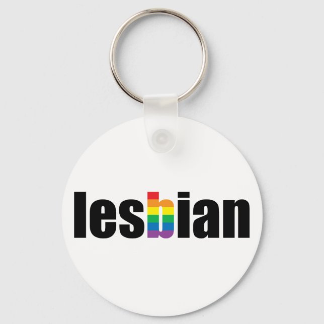 Lesbian Pride Keychain (Front)