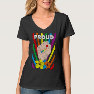 Lesbian Pride Lgbt Proud Fist Gay Bisexual Women T-Shirt