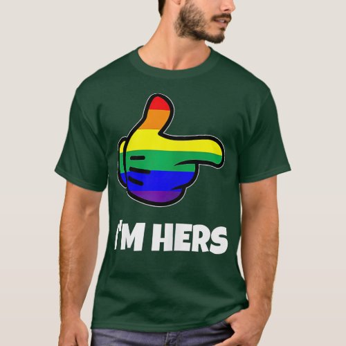 Lesbian PRIDE Matching Im Hers  LGB  T_Shirt