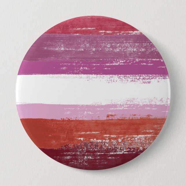 Lesbian Pride Paint Button (Front)
