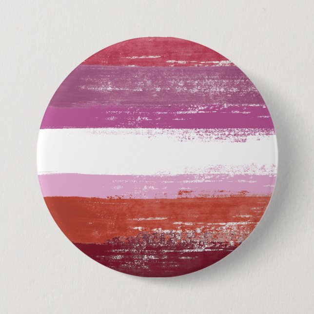 Lesbian Pride Paint Button (Front)