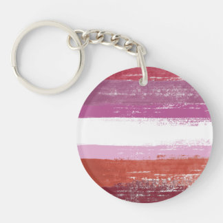 Lesbian Pride Paint Keychain
