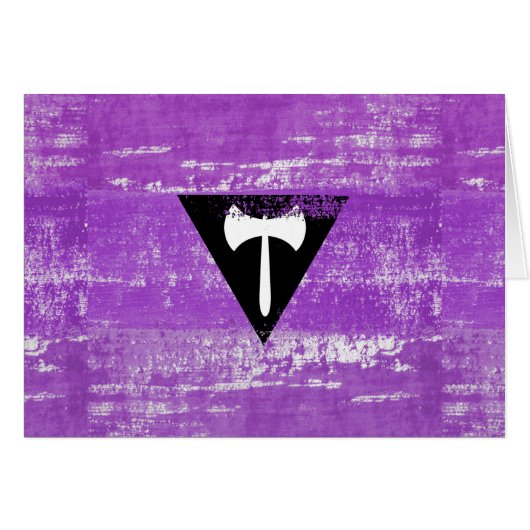 Lesbian Pride Paint (Labrys) Cards (Front Horizontal)