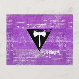 Lesbian Pride Paint (Labrys) Postcard