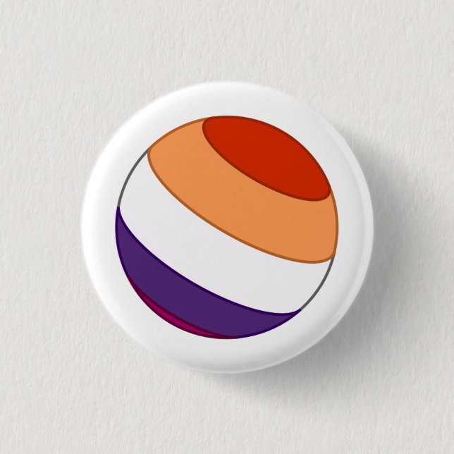 Lesbian Pride Sphere Button (Front)