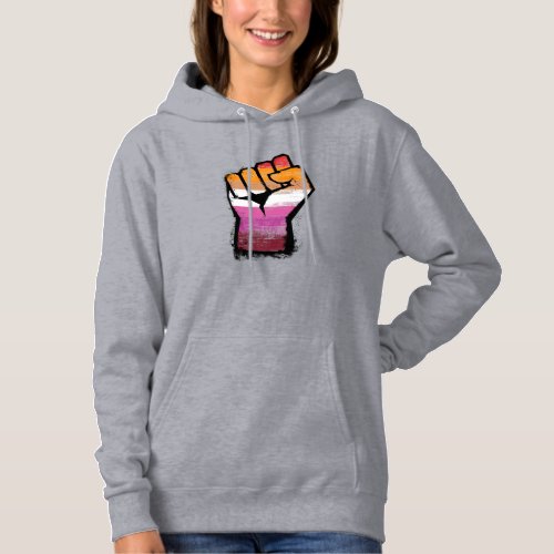 Lesbian Protest Fist Hoodie