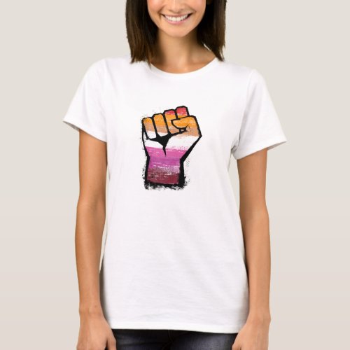 Lesbian Protest Fist T_Shirt