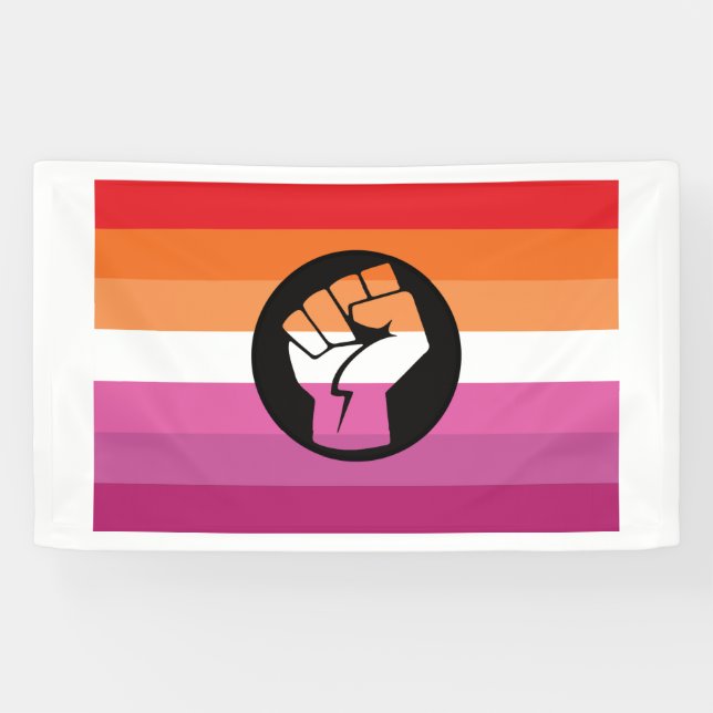 Lesbian Protest Flag Banner (Horizontal)