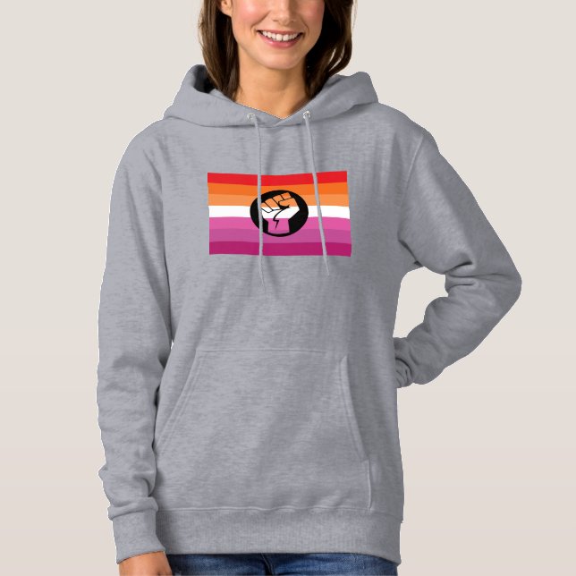 Lesbian Protest Flag Hoodie (Front)