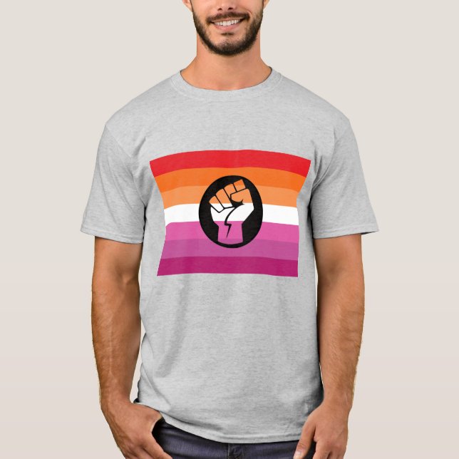 Lesbian Protest Flag T-Shirt (Front)