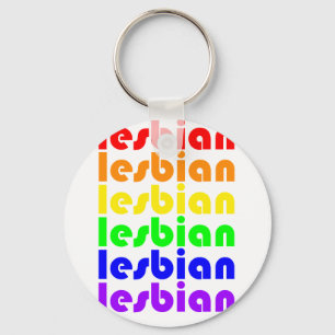 Lesbian Rainbow Keychain