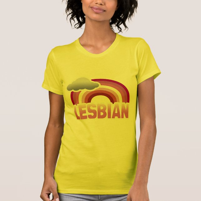 LESBIAN RAINBOW T-Shirt (Front)