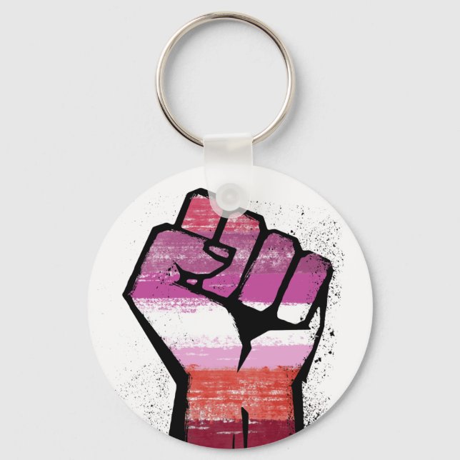 Lesbian Resistance Keychain (Front)