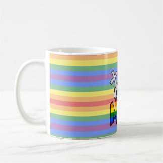 Lesbian Soccer Mom (w/ rainbow) Coffee Mug