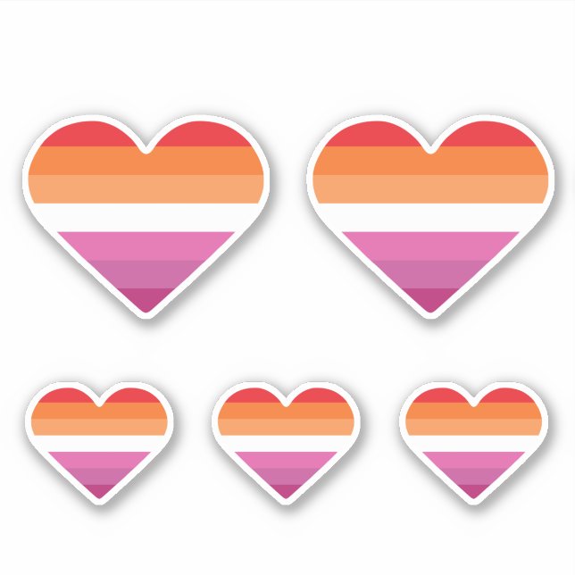 Lesbian Sunset Sunset Sticker (Front)