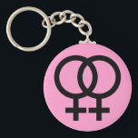 lesbian symbol keychain<br><div class="desc">lesbian symbol keychain</div>