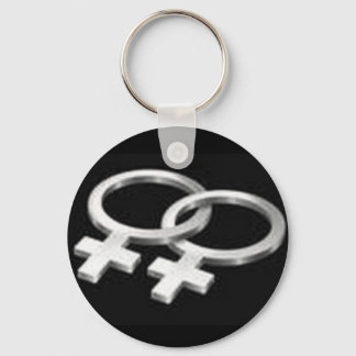 Lesbian symbol keychain