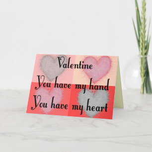 Lesbian Valentine Gifts "You Have My Heart" Holiday Card