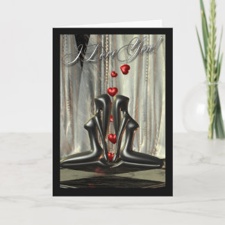 Lesbian Valentine's Day Card Modern Art Sculpture