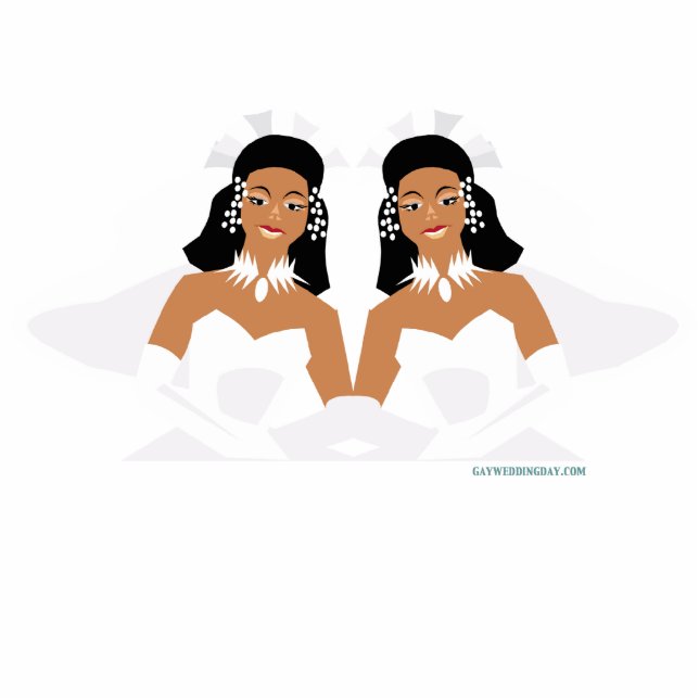 Lesbian Wedding Cake Topper Statuette (Front)