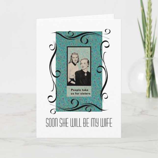 Lesbian Wedding Celebration Invitation (Front)