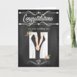 Lesbian Wedding Congratulations Card at Zazzle