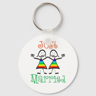 Lesbian Wedding Favors Keychain