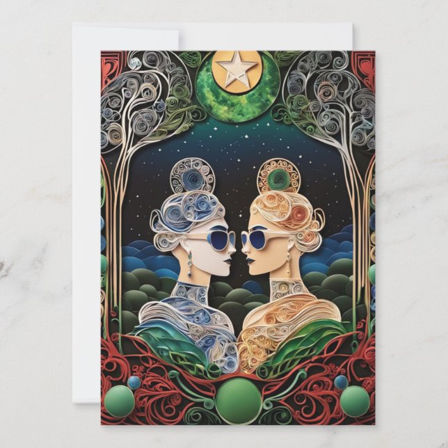 Lesbian Wedding Invitation (Front)