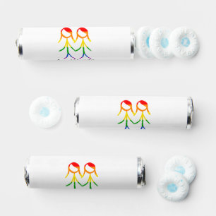 Lesbian Wedding Rainbow colors Breath Savers® Mints