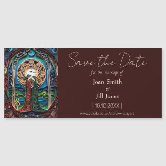 Lesbian Wedding Save the Date Magnet
