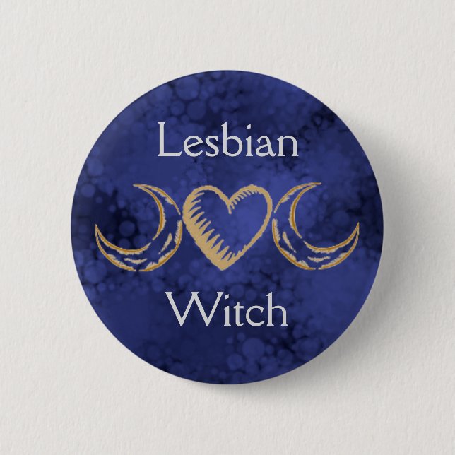 Lesbian Witch Button (Front)
