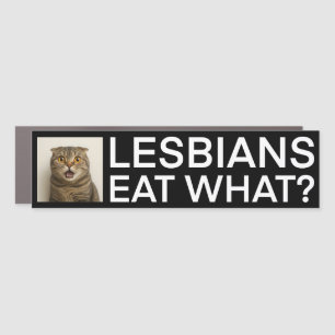 Lesbians Eat What Funny Car Magnet