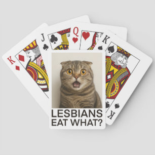 Lesbians Eat What Funny Poker Cards
