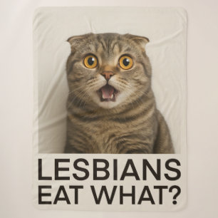 Lesbians Eat What Funny Sherpa Blanket