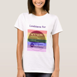 Lesbians for Kim-Rose T-Shirt