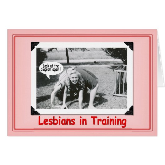 Lesbians in training cards (Front Horizontal)