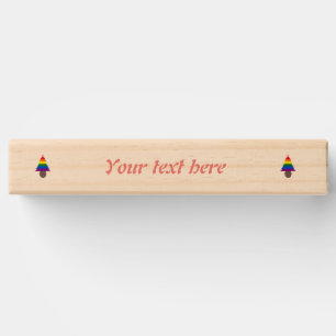 Lesbians Rainbow Christmas Tree and Presents Topple Tower