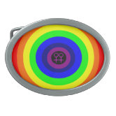Rainbow Pride Flag Belt Buckle - LGBTQ Gay & Lesbian Pride Accessory 1.5" Size
