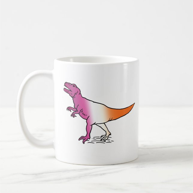 Lesbisaurus Coffee Mug (Left)