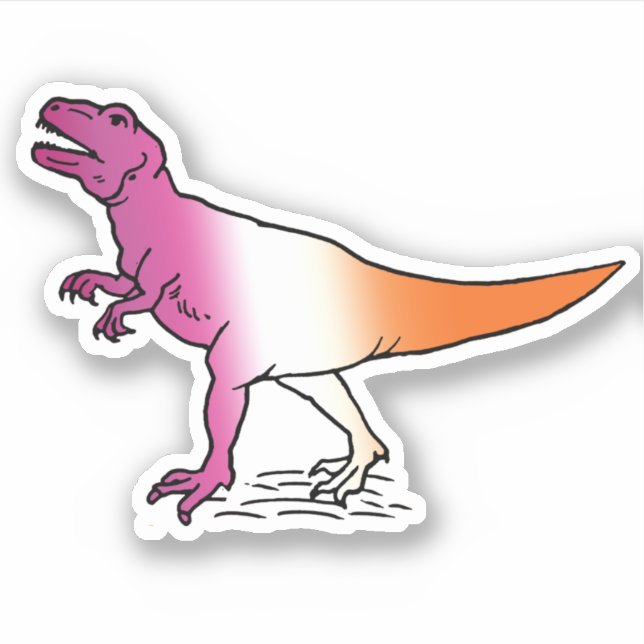 Lesbisaurus Sticker (Front)