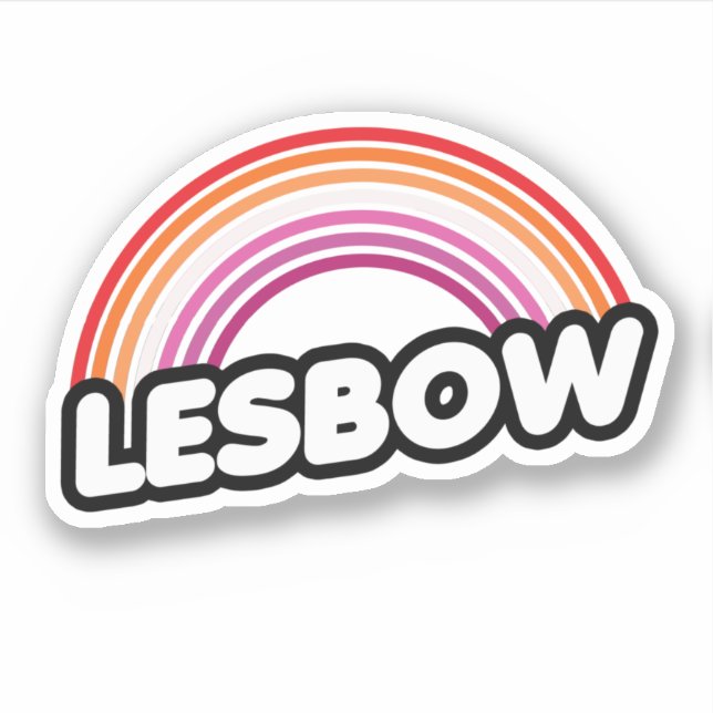 Lesbow - Sunset Sticker (Front)