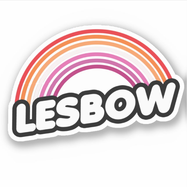 Lesbow - Sunset Sticker (Front)
