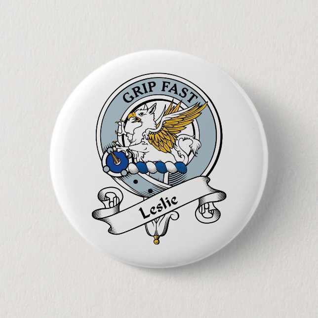Leslie Clan Badge Button (Front)