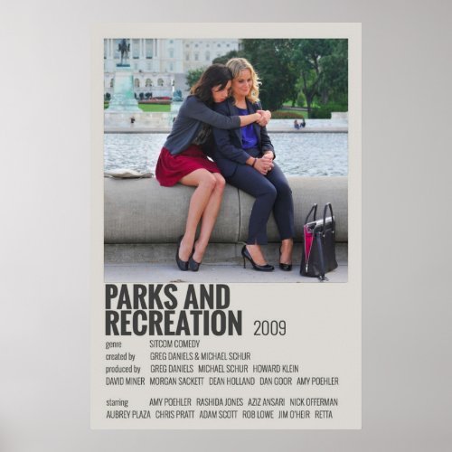 Leslie Knope and April Ludgate Parks and Rec Poster