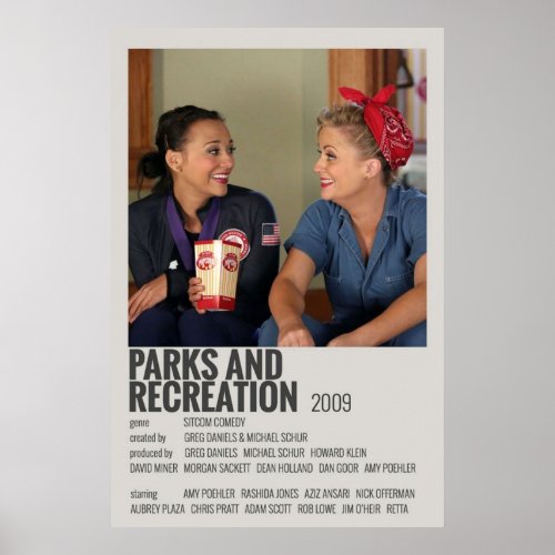 Leslie Knope  Ann Perkins Parks And Rec Minimalis Poster