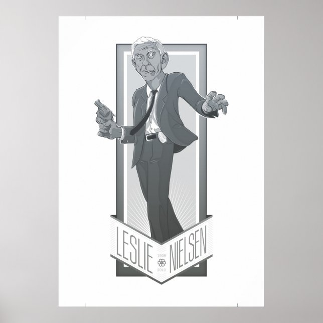 Leslie Nielsen, A Tribute Poster (Front)