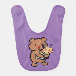 Leslie Patricelli Big Brown Bear Hug Baby Bib