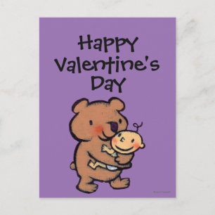 Leslie Patricelli Big Brown Bear Hug Holiday Postcard