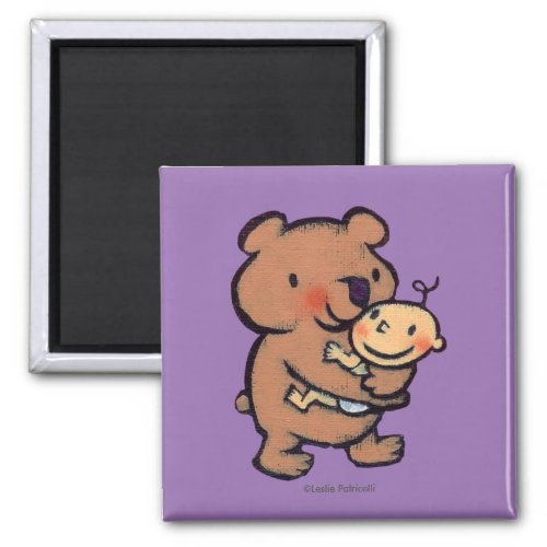 Leslie Patricelli Big Brown Bear Hug Magnet