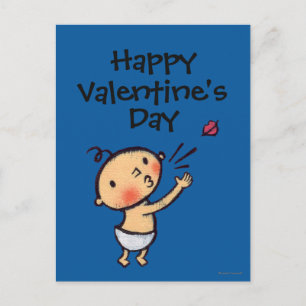Leslie Patricelli Blow a Kiss Baby Holiday Postcard